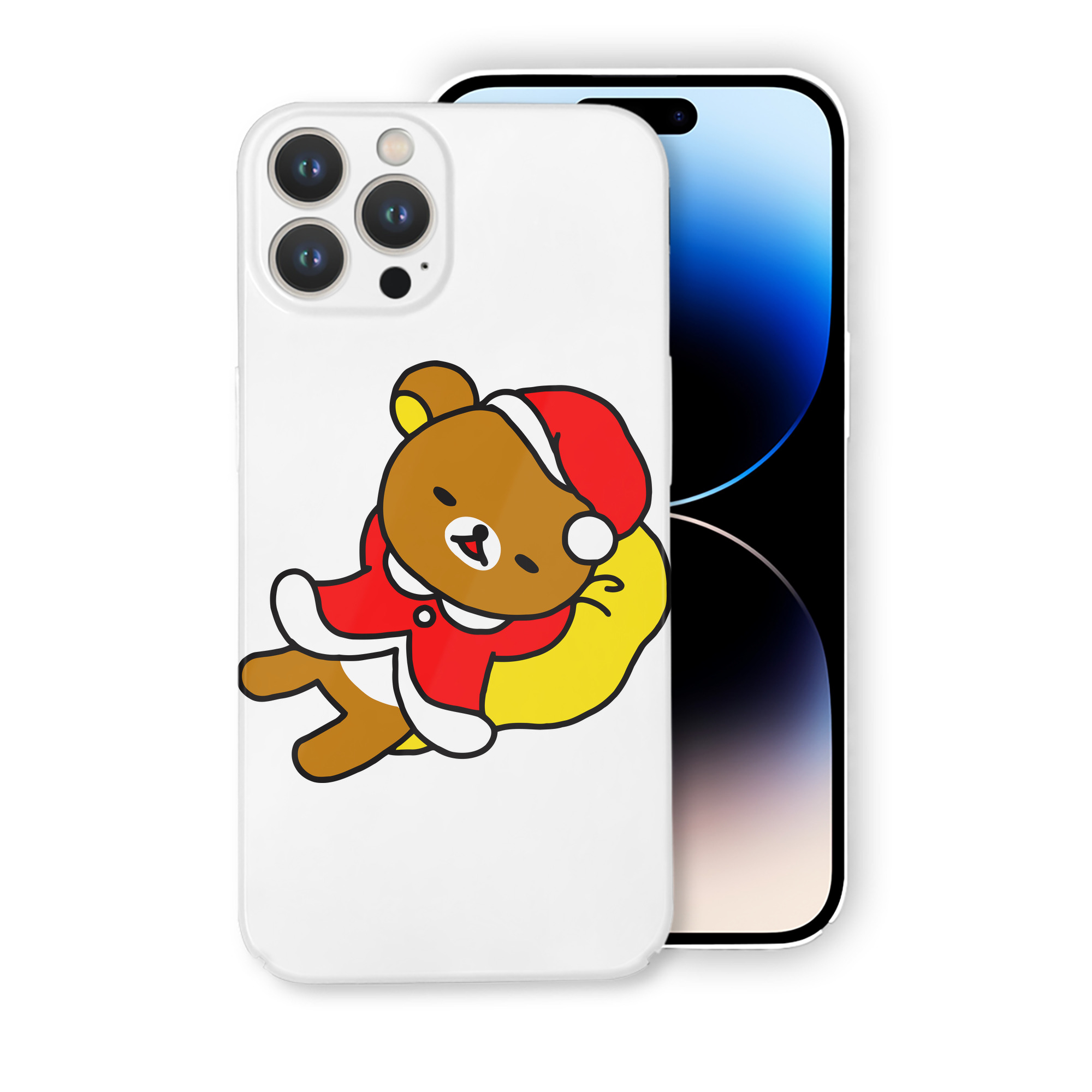 （画像用） リラックマ リラックマ キイロイトリ Rilakkuma Korilakkuma Kiiroitori 【iPhone 14シリーズ対応】ハードケース